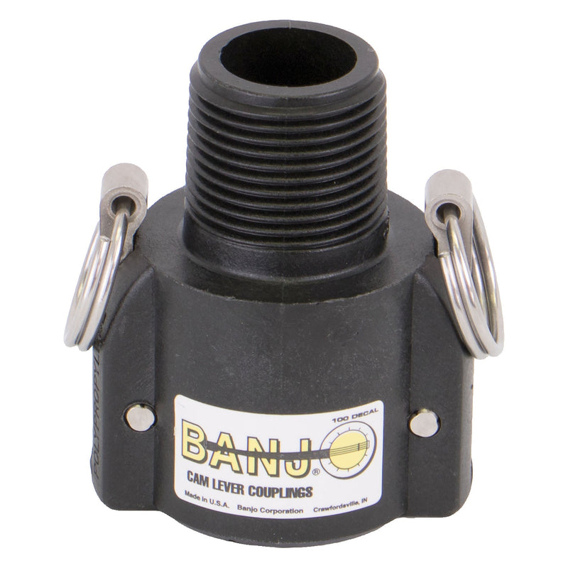 Banjo 300B Polypropylene Type B Female Coupler x MPT 1/2 in. to 4 in. Sizes