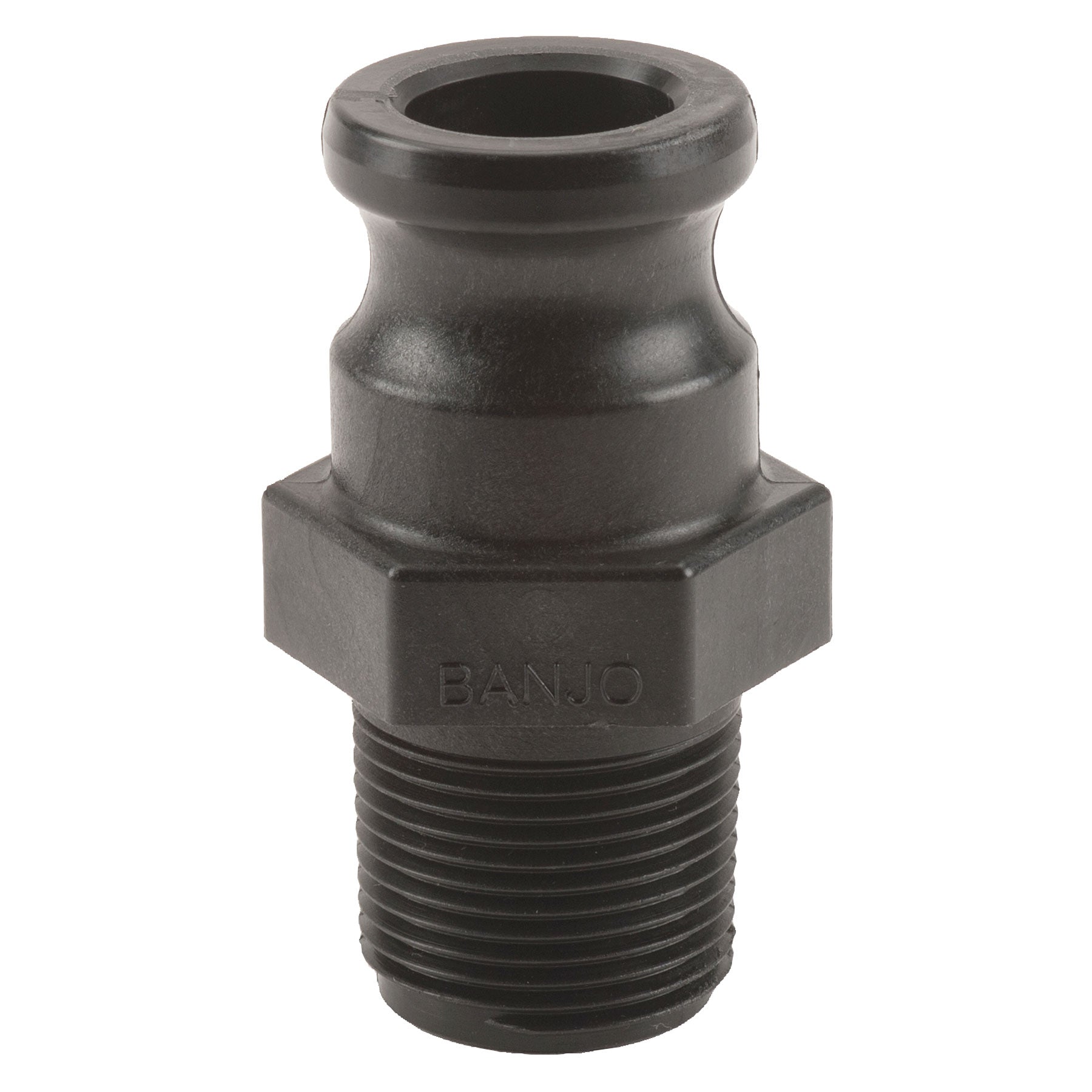 Banjo 100F Polypropylene Type F Male Adapter x MPT 1/2 in. to 4 in. Sizes