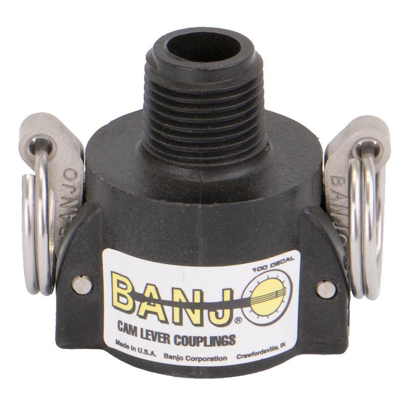 Banjo 303B Polypropylene Type B Female Coupler x MPT 1/2 in. to 4 in. Sizes