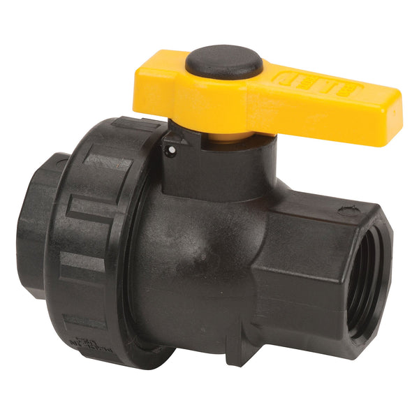 Banjo SUV100FP 1 in. PP Single Union Ball Valve - S