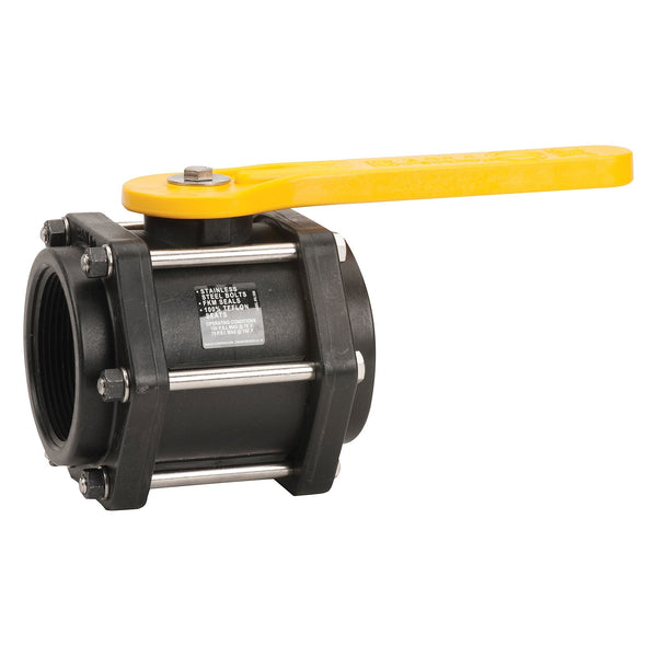 Banjo V300 3 in. PP Std Port Ball Valve 6-Bolt Design